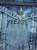 Yeezus◆Gジャン/L/コットン/インディゴ/無地_画像3