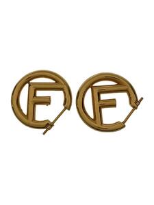 FENDI◆エフイズフェンディ/フープピアス/メッキ/パール/GLD/レディース