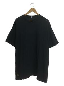 QEE/Tシャツ/XL/コットン/BLK/バックプリント