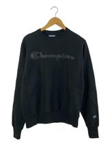 Champion◆スウェット/L/コットン/BLK_画像1