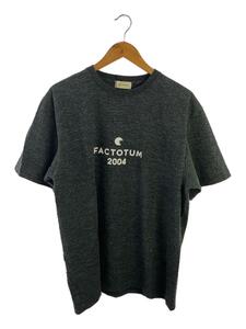 FACTOTUM◆タグ付/Heavy Weight Print-T/Tシャツ/48/コットン/グレー/01081143