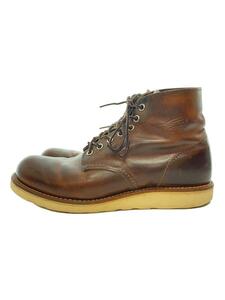 RED WING◆レースアップブーツ/25cm/BRW/レザー/9111