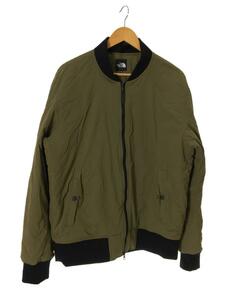 THE NORTH FACE◆Transit Bomber Jacket/ナイロンジャケット/XL/ナイロン/KHK/無地/NY81965