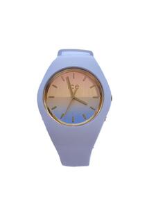 ice watch◆クォーツ腕時計/アナログ/ラバー/マルチカラー/ホワイト/白