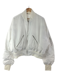 STUDIO R330/HERB RITTS REVERSIBLE BOMBER JACKET/M/ナイロン/ホワイト