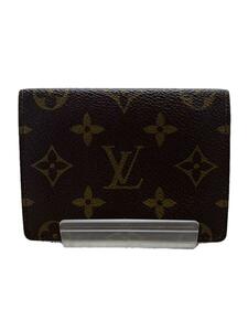 LOUIS VUITTON◆ポルト・2カルト・ヴェルティカル_モノグラム・キャンバス_BRW/PVC/BRW/メンズ