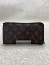 LOUIS VUITTON◆ポルト・モネ・ジップ_モノグラム・キャンバス_BRW/PVC/BRW/レディース_画像2