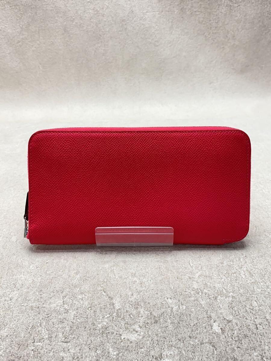 HERMES◆長財布/レザー/PNK/レディース/アザップシルクインロング
