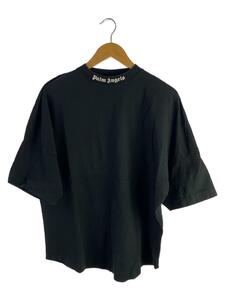 Palm Angels◆CREW NECK T-SHIRTS/バックロゴTシャツ/S/コットン/ブラック/PMAA002S19413007