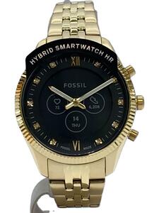 FOSSIL◆腕時計/アナログ/-/BLK/GLD/FTW7045/DW12F2