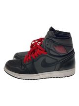 NIKE◆AIR JORDAN 1 RETRO HIGH OG/エアジョーダン1 レトロ/ブラック/555088-060/2_画像1