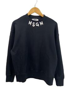 MSGM◆スウェット/L/コットン/BLK/3440MM177-237000-99