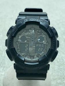 CASIO◆クォーツ腕時計・G-SHOCK/デジアナ/エナメル/BLK/BLK