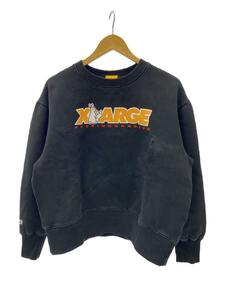 X-LARGE◆スウェット/L/コットン/BLK/無地/FRC1273