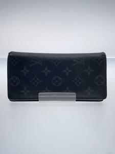 LOUIS VUITTON◆ポルト・フォイユ・ブラザ_モノグラム・エクリプス_BRW/PVC/BLK/モノグラム/メンズ