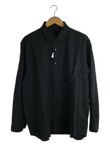 SOPHNET.◆REGULAR COLLAR BAGGY SHIRT/長袖シャツ/M/ウール/ブラック/SOPH-232036