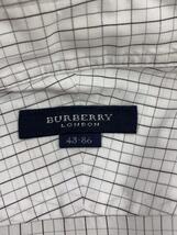 BURBERRY LONDON◆長袖シャツ/-/コットン/WHT/チェック/BJH29-504-04_画像3