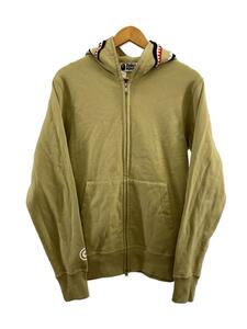 A BATHING APE◆ジップパーカー/L/コットン/カーキ/001ZPI301015M