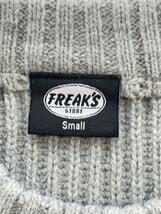 FREAK’S STORE◆セーター(厚手)/S/アクリル/GRY/無地/1230248900128_画像3