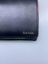 Paul Smith◆長財布/レザー/BLK/無地/メンズ_画像3