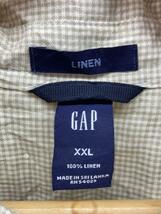 GAP◆長袖シャツ/XXL/リネン/ギンガムCK/OLDGAP_画像3