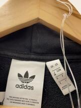 adidas◆TREFOIL HOODIE/パーカー/M/コットン/BLK/CW1240_画像3