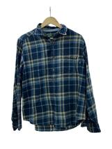 Woolrich◆長袖シャツ/M/コットン/NVY/チェック_画像1