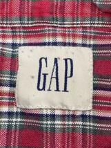 GAP◆長袖シャツ/XL/コットン/RED/チェック/OLDGAP_画像3