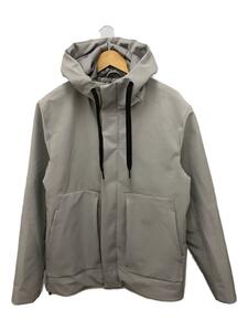 ZARA◆HOODED PUFFER JACKET/S/ポリエステル/GRY/8281/445/802