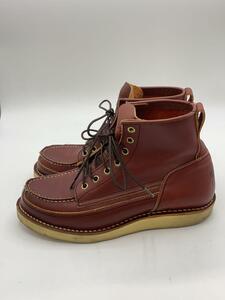 Danner◆ブーツ/US8/BRW/レザー/D4121/モックトゥ/USA製/Vibramソール