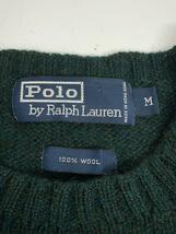 POLO RALPH LAUREN◆セーター(厚手)/M/ウール/GRN_画像3