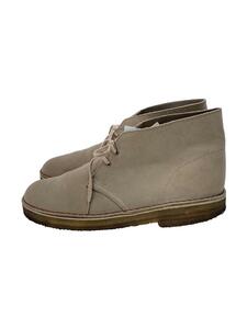 Clarks◆デザートブーツ/ブーツ/US9.5/BEG/スウェード