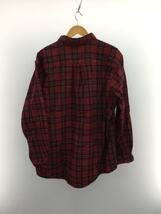 L.L.Bean◆カナダ製/長袖シャツ/XL/コットン/RED/チェック_画像2