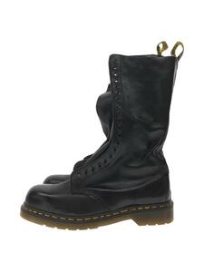 Dr.Martens◆ロングブーツ/US9/BLK/20ホール/シューレース欠品