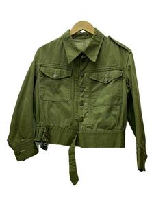 MILITARY◆ジャケット/4/コットン/GRN/無地/50S/BATTLE DRESS/グリーンデニム