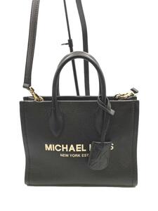 MICHAEL KORS◆ショルダーバッグ/レザー/BLK/プリント/35S2G7ZC5L