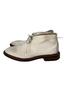 Alden◆SHIPS別注/SUEDE CHUKKA BOOTS/US6.5/WHT/スウェード/1491/ヨゴレ有