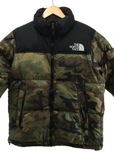 THE NORTH FACE◆NOVELTY NUPTSE JACKET_ノベルティ ヌプシ ジャケット/M/ナイロン/KHK/カモフラ