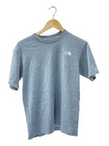 THE NORTH FACE◆Tシャツ_NT32006Z/S/コットン/GRY/無地