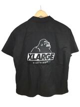 X-LARGE◆23ss/OGワークシャツ/半袖シャツ/S/コットン/BLK/101231014003_画像2