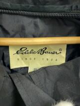 EDDIE BAUER◆90s/白タグ/マウンテンパーカ/S/ナイロン/BLK/無地_画像3