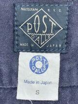 POST OVERALLS◆長袖シャツ/S/コットン/BLK/1201-CT1_画像3