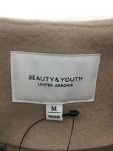 BEAUTY&YOUTH UNITED ARROWS◆スーパー140ビーバーノーカラーショートコート/M/ウール/ベージュ/無地/1625-126-4723_画像3