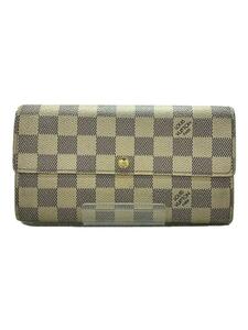 LOUIS VUITTON◆長財布/キャンバス/WHT/総柄/メンズ/ca4008