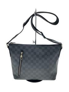 LOUIS VUITTON◆1)ミックMM_ダミエ・グラフィット_BLK/N41106/ショルダーバッグ/PVC/ブラック