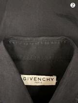 GIVENCHY◆スレ有/長袖シャツ/40/コットン/BLK/無地/BM60G2109F_画像8