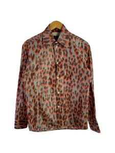 NAMACHEKO◆21SS/WARP PRINT PANTHER SHIRT/38/ポリエステル/BLU