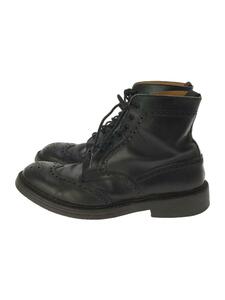 Tricker’s◆COUNTRY BOOTS/UK8/BLK/レザー