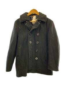 Schott◆U.N.740N PEA JACKET/Made in USA/ピーコート/36/ブラック