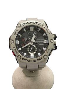 CASIO◆ソーラー腕時計・G-SHOCK/アナログ/ステンレス/BLK/SLV